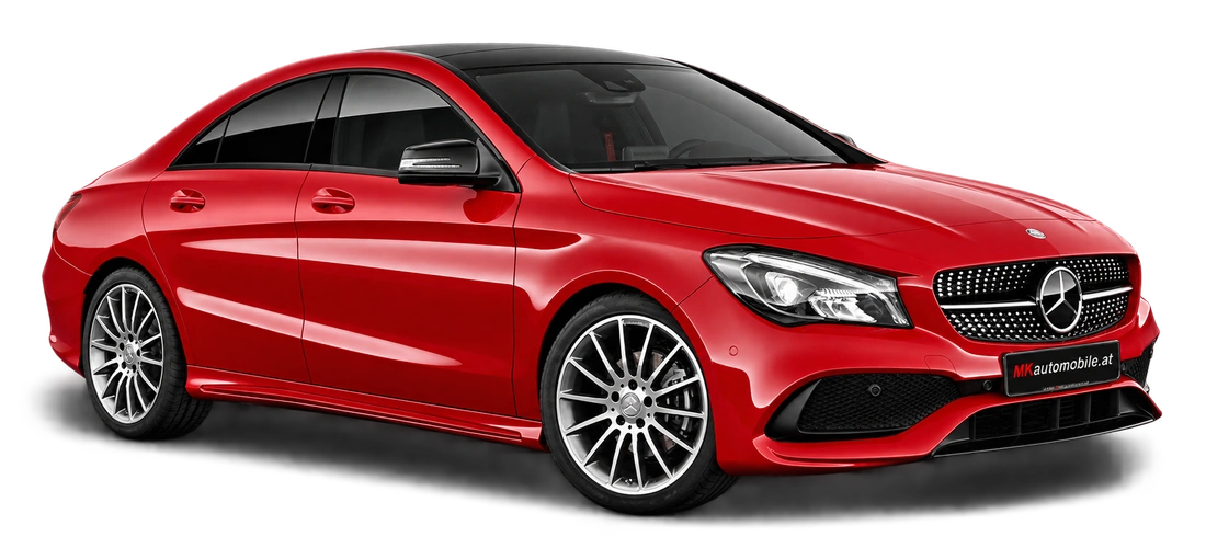 Roter Mercedes-Benz – Markenmotiv von MK Automobile